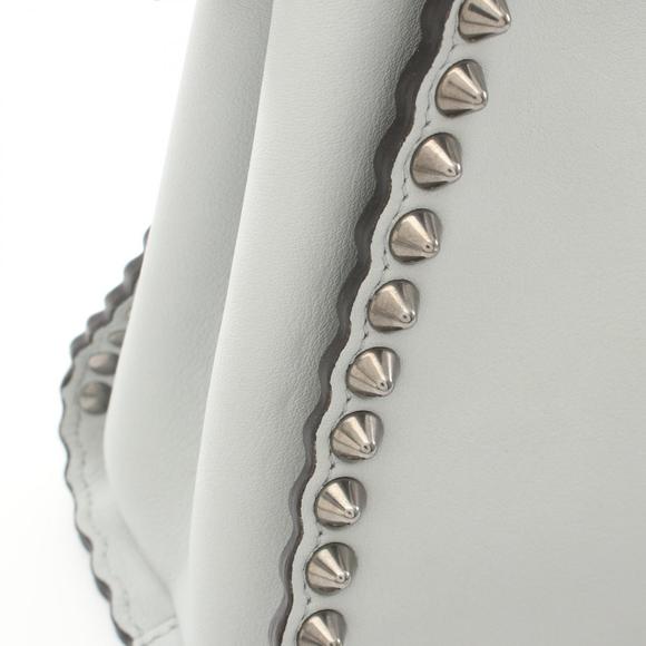 Fendi Mini Peekaboo Handbag Leather Grey - Picture 6 of 10